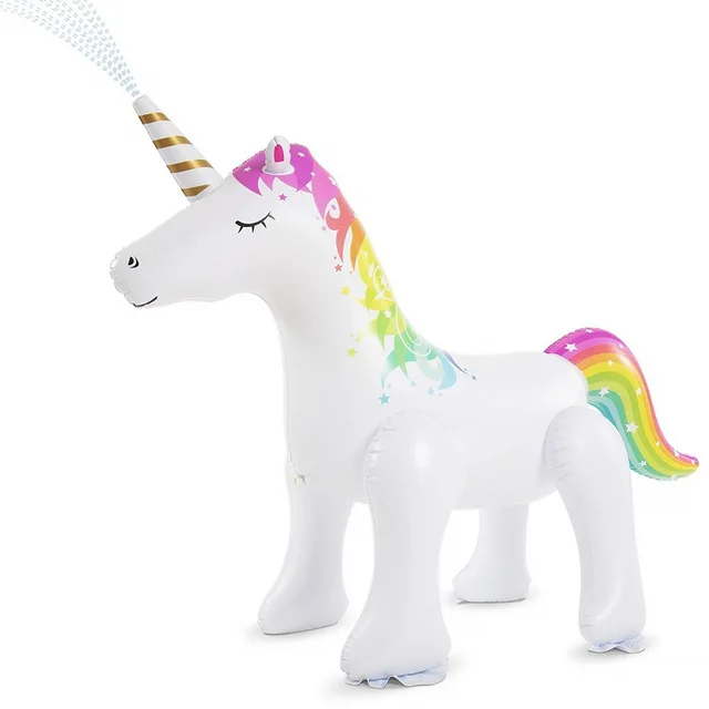 Outdoor Lawn Inflatable Water Spraying Toy Water Spraying Unicorn Outdoor Water Playing Animal Toy Inflatable Water Spraying Pad 5