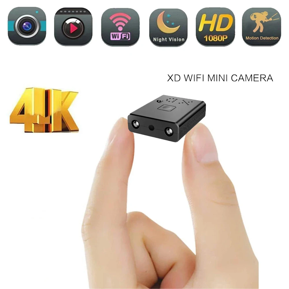 Мини-камера видеонаблюдения Wi-Fi Full HD 1080P 4K | Электроника