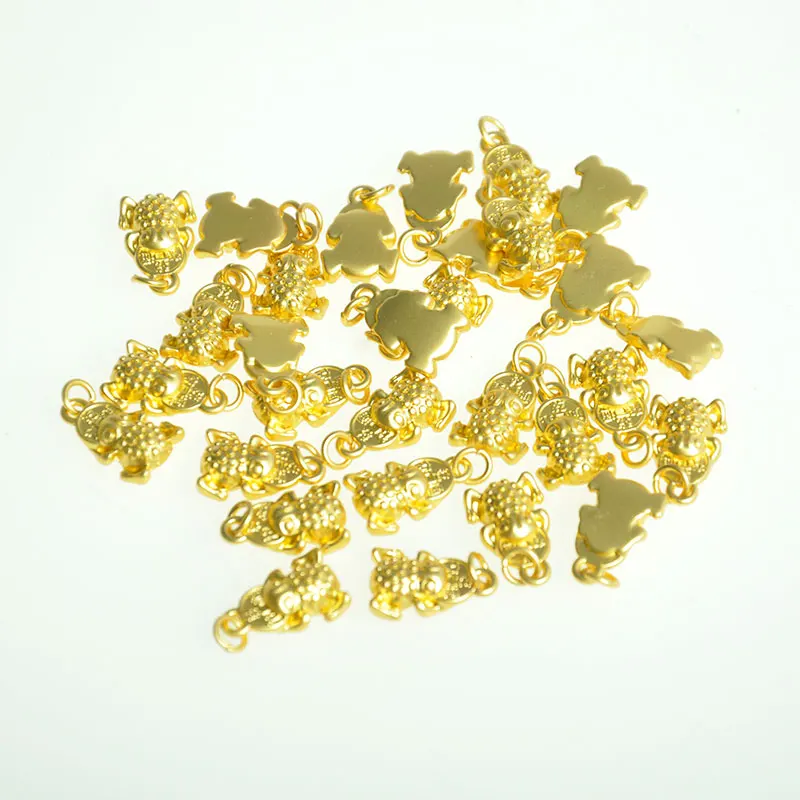 

5pcs Feng Shui Toad Frogs 17x11mm DIY jewelry making pendant suitable for Keychain earrings necklaces bracelets handmade jewelry
