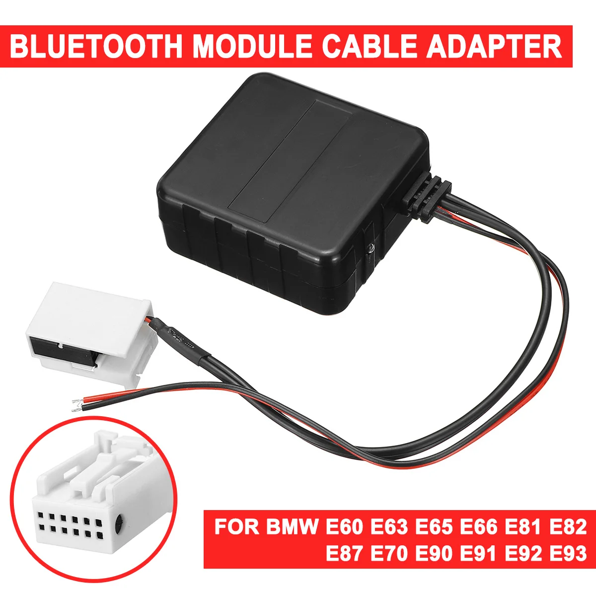 Для BMW E60 E66 E70 E82 E87 E90 E92 12V AUX кабель адаптер для автомобиля bluetooth 5 0 Модуль аудио