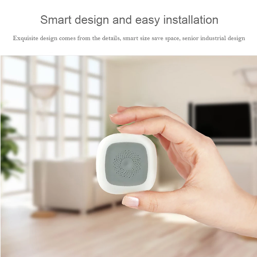 Умный датчик температуры и влажности Z Wave работает с Zwave hub Smartthings Fibrao