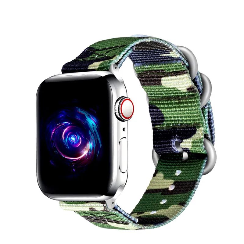 Нейлоновые ремни для Apple Watch 4 44 мм 42 мм ремешок 38 мм ремешки для Apple Watch Band 40 мм браслет для iWatch Series 5 4 3 2 1
