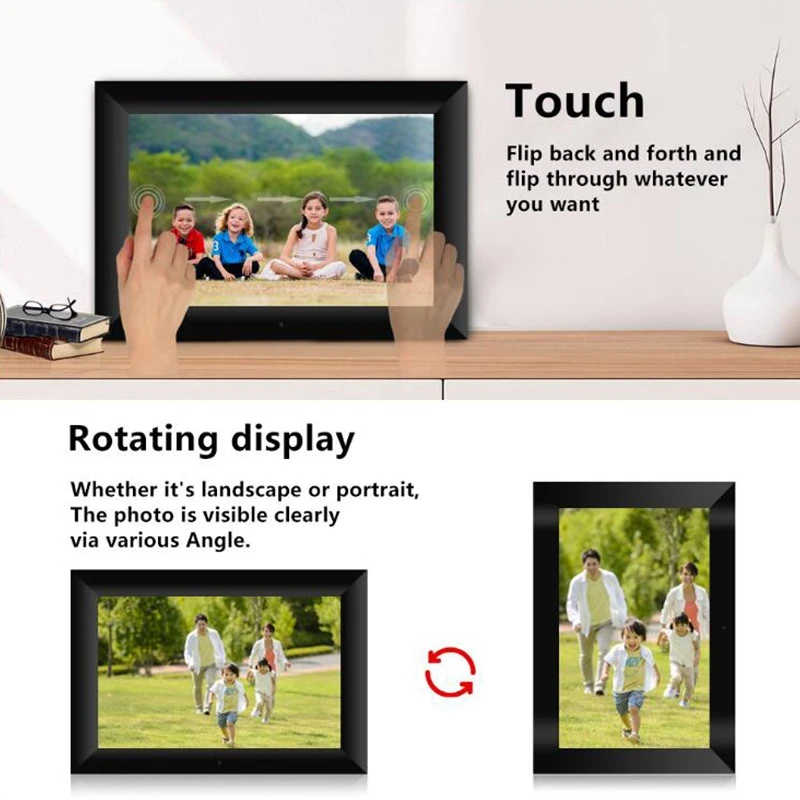 US $93.14 TouchSn P100 101 Inch 16GB Digital Picture Frame Smart Electronics WiFi Photo Frame LCD Panel MIPI