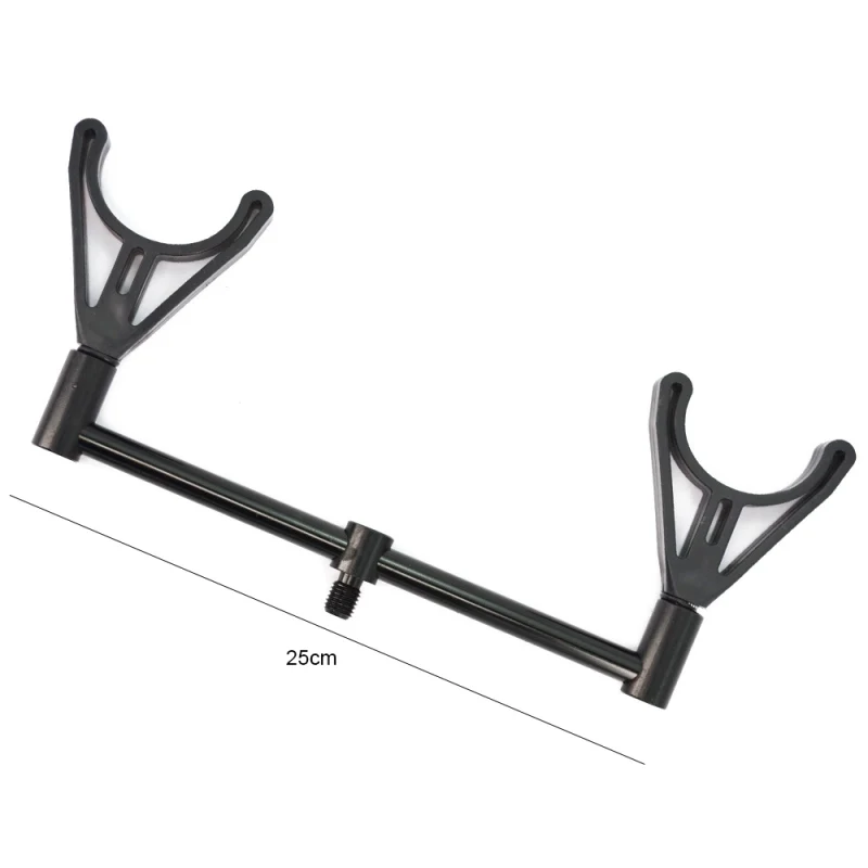 

Aluminium Alloy Carp 2 Fishing Rod Holder Head With Snag Bar Fishing Pole Rest Holder Horizontal Holder Bracket Fishing Supplies