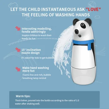 

Automatic Soap Dispenser 1500ml For Bathroom Kitchen Hotel Cute Cartoon Foam Automatic Smart Sensor Touchless Sanitizer Infrared