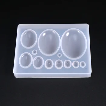 

1pc Crystal Silicone Mold Half Ball Cabochon Pendant Resin Epoxy UV Mold for Making Pedant Jewelry Exoxy Resin Molds