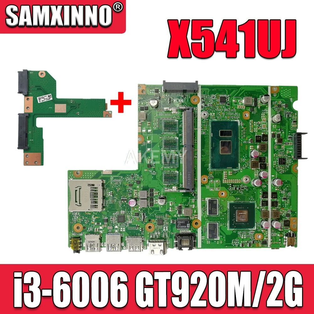 Материнская плата X541UVK X541UJ материнская I3-6006U/AS GT920M/V2G для Asus X541UV X541U F541U ноутбука 100%