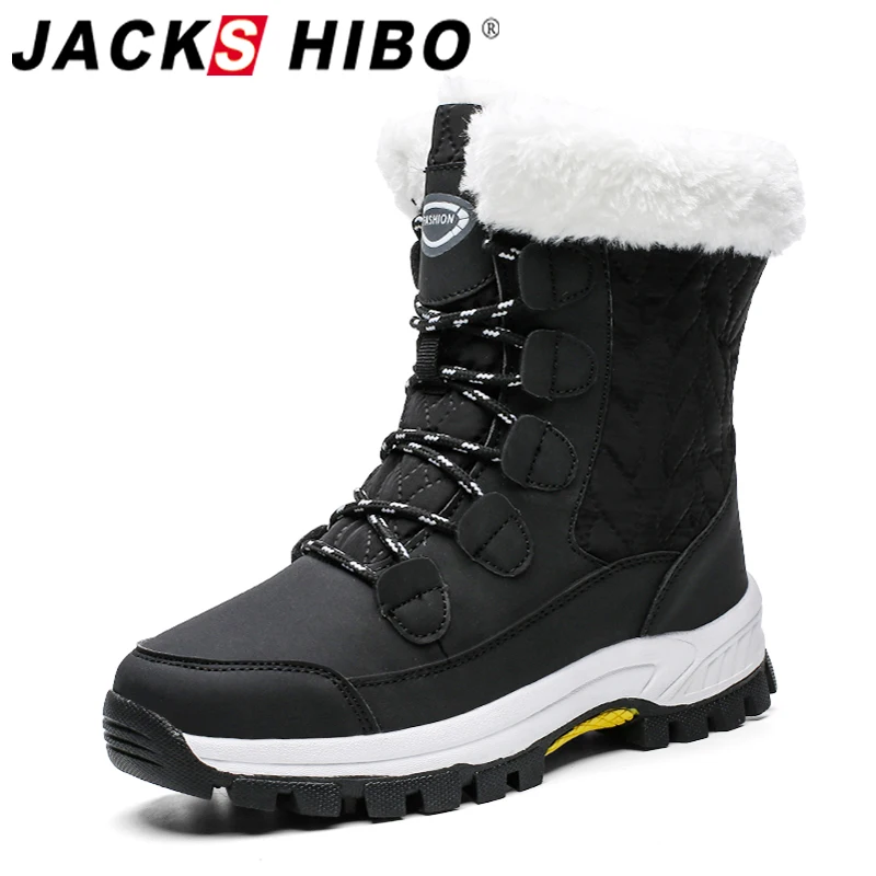 

Jackshibo Winter Snow Boots For Women Short Plush Lining Warm Boots Shoes Outdoor Anti-slip Waterproof Snow Shoes Boots Women