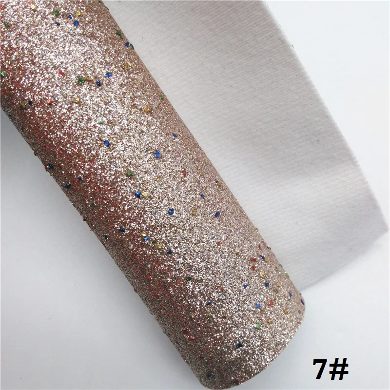 Glitterwishcome 21X29 см A4 Размер посыпать блестящая кожа, блестящая кожа, искусственная из искусственной кожи Ткань Винил для бантов, GM624A - Цвет: 7