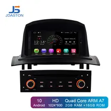 JDASTON Android 10 reproductor Multimedia para auto RENAULT Megane Fluence 2002-2008 WIFI GPS navegación 1 Din coche Radio Estéreo DVD SD