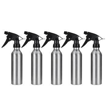 

5pcs 250ml Multifunctional Spray Bottles Aluminum Alloy Empty Refillable Mist Sprayer