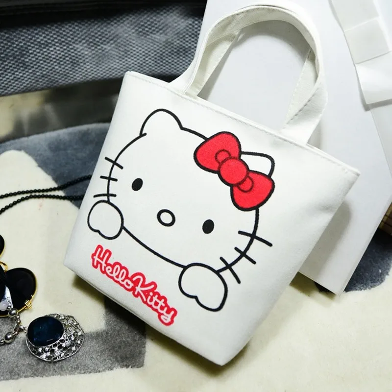 Hellokitty модные дамские сумки, Курьерская сумка Портативные Сумки Холщовая Сумка женская мультяшная клатч женская сумка для покупок