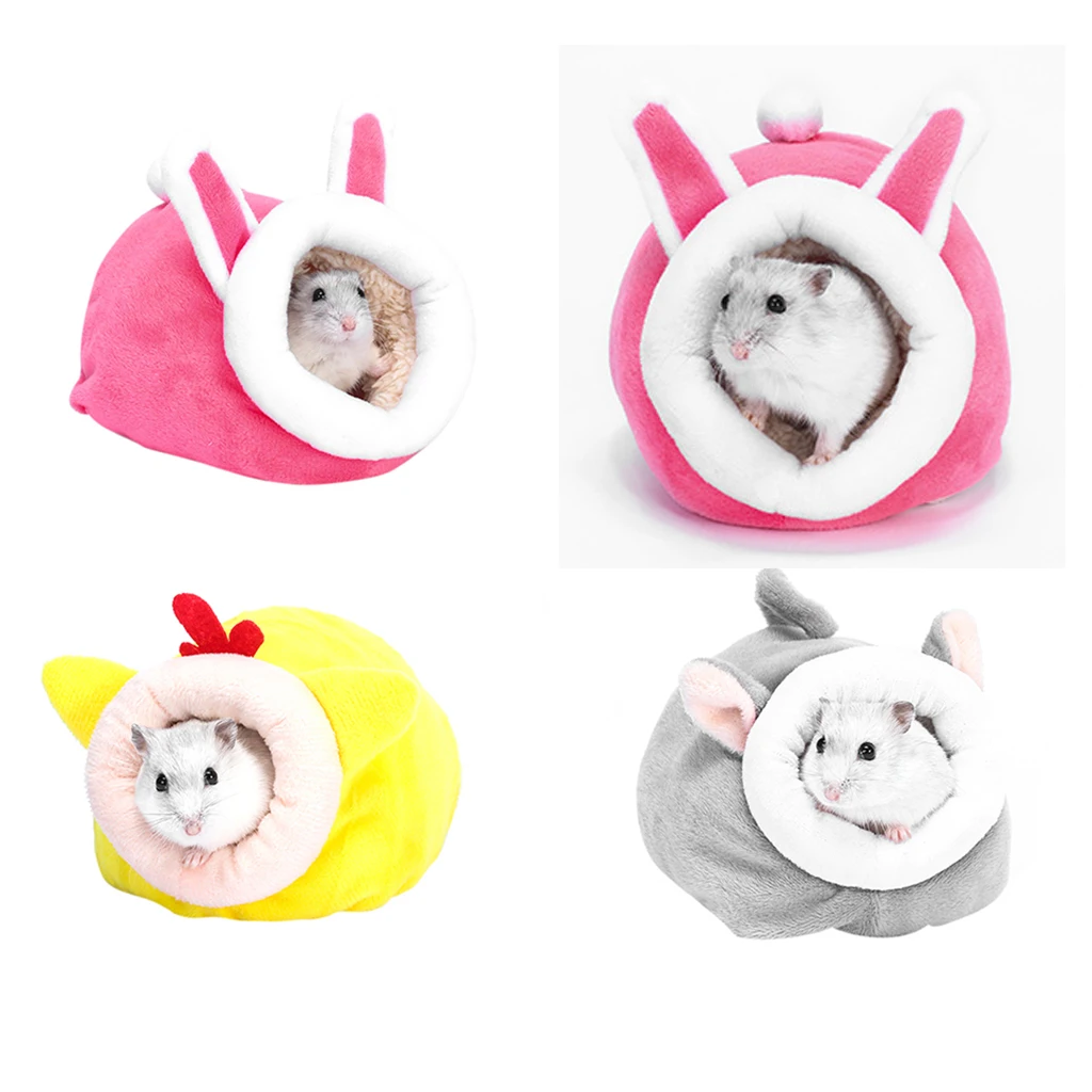 Pet Mouse Guinea Pig Bed Pet Sleeping House Warm Hamster Puppy Kitten Home Beds Soft Nest Bed Mini Small Animals Sleeping Bed