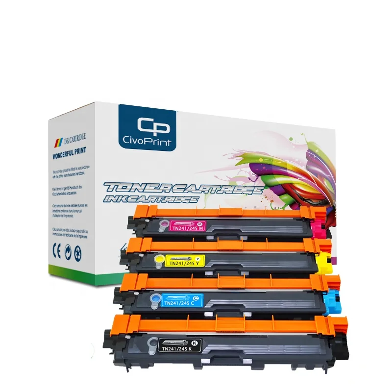 

Картридж с тонером Civoprint TN241 TN245, совместимый с Brother HL3140CW 3150CDW 3170 MFC-9130CW 9330CDW 9340CDW