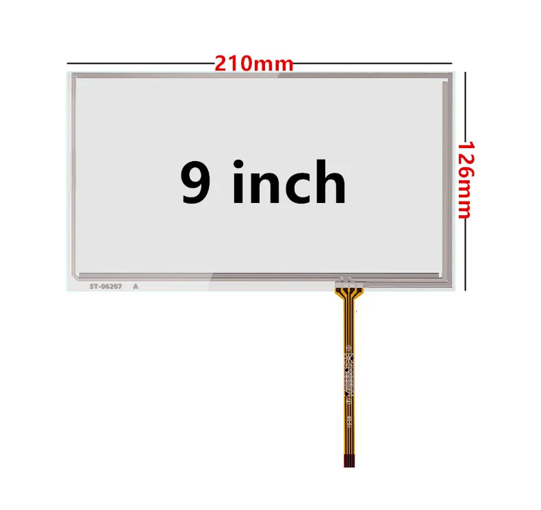 9/10.1 인치 범용 저항 디지타이저 터치 스크린 패널 유리, 자동차 DVD GPS 네비게이션 멀티미디어 교체 부품