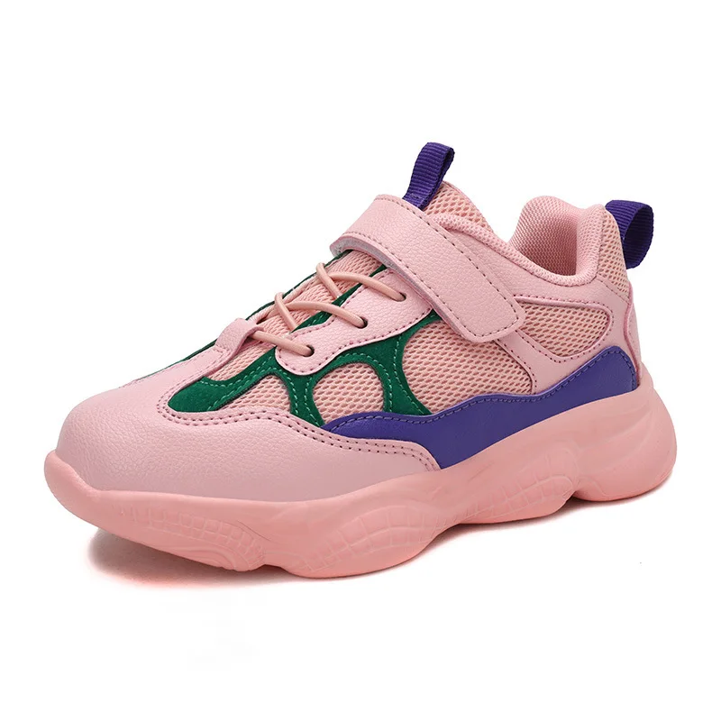 autumn Kids Sports Shoes Children Casual Boys Patchwork Sneaker Fashion Autumn Graffiti Girls Student Boots Anti-Slippery