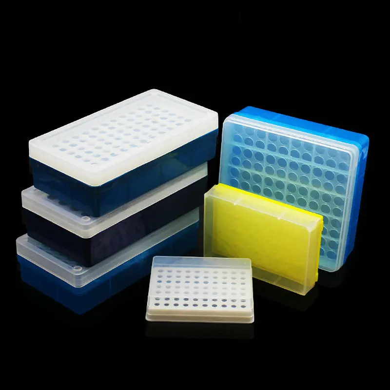 

5pcs/lot 0.2ml 0.5ml 1.5/2ml plastic Centrifugal tube Storage rack Lab 50/70/72/96/100 holes PCR tube PP Storage box