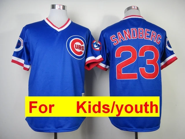 Молодежная майка Chicago Javier Baez Anthony Rizzo Kris Bryant Ryne Sandberg FLEX& Cool Base - Цвет: Хаки