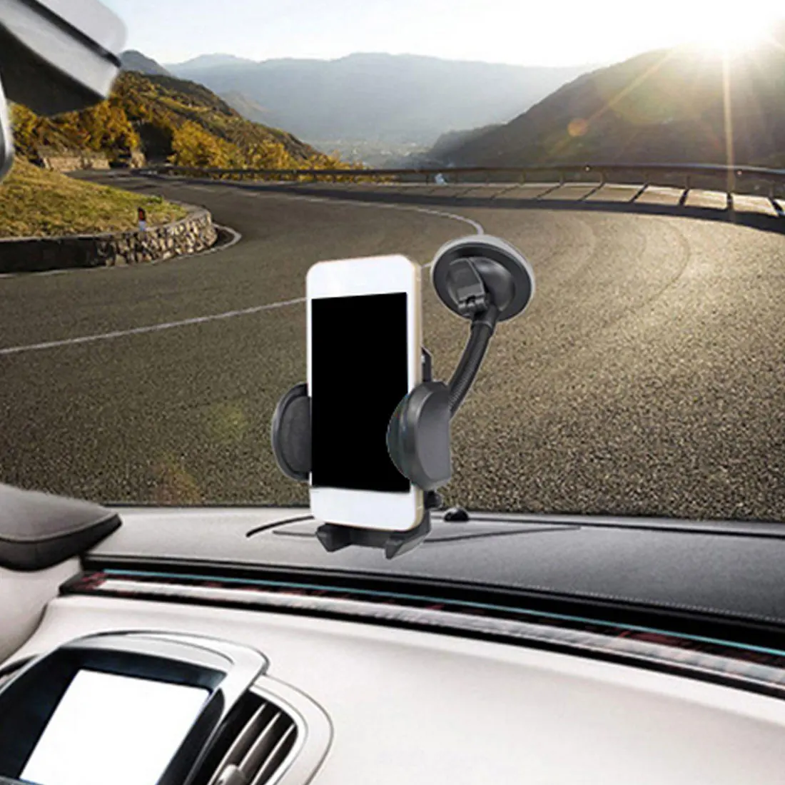 Возможность поворота на 360 ° для автомобильного лобового стекла на присоске окна для сотового телефона с креплением на держатель кронштейн стойка Автомобильная присоска-держатель для мобильного телефона
