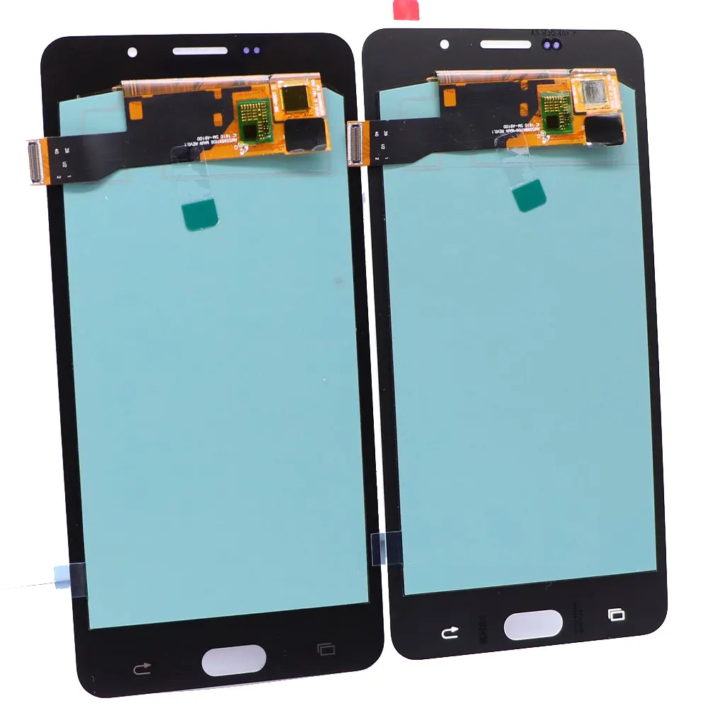 Подходит для samsung Galaxy AMOLED lcd A910 A9100 A910F/DS lcd сенсорный экран дигитайзер компонент с регулировкой яркости