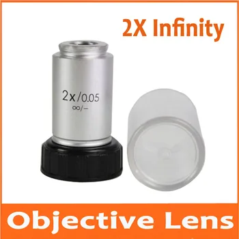 

2X Infinity Lab Educational Biological Microscope Achromatic Objective Lens Optical Lens 2 Times with Standard RMS Thread 20.2mm