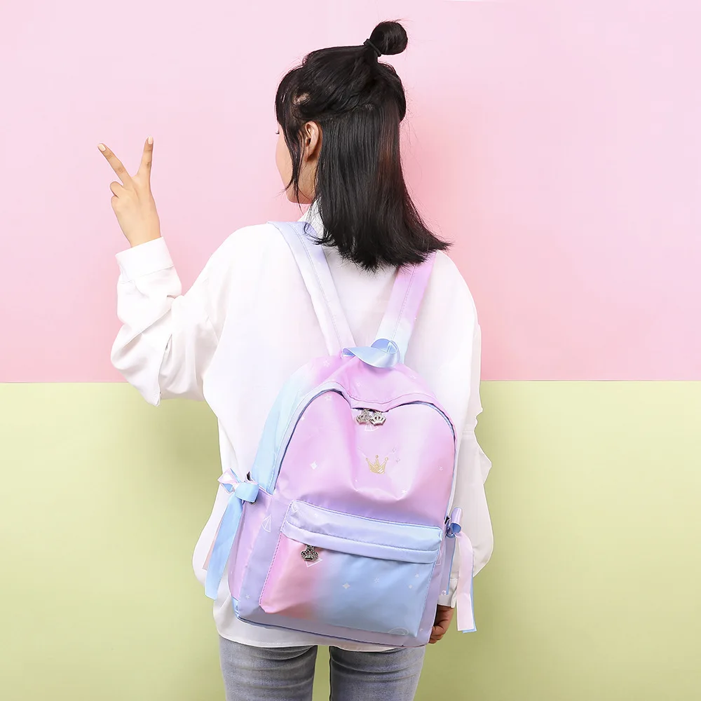 HWJIANFENG новая школьная сумка mochila mujer школьная сумка для книг школьные сумки с принтом рюкзаки школьные детские школьные сумки для девочек