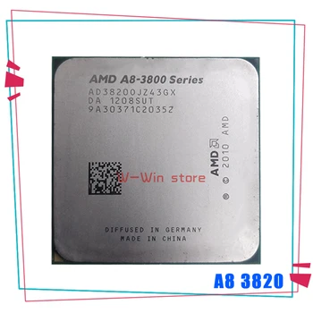

AMD A8-Series A8-3820 2.8 A8 3820 GHz Quad-Core CPU Processor AD3820OJZ43GX Socket FM1