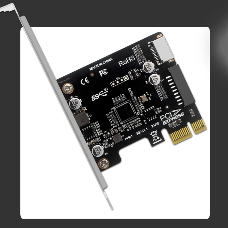 Kx4a Pcie To Usb 3.0 Expansion Card 5gpbs Type E Pci Express Card 19/