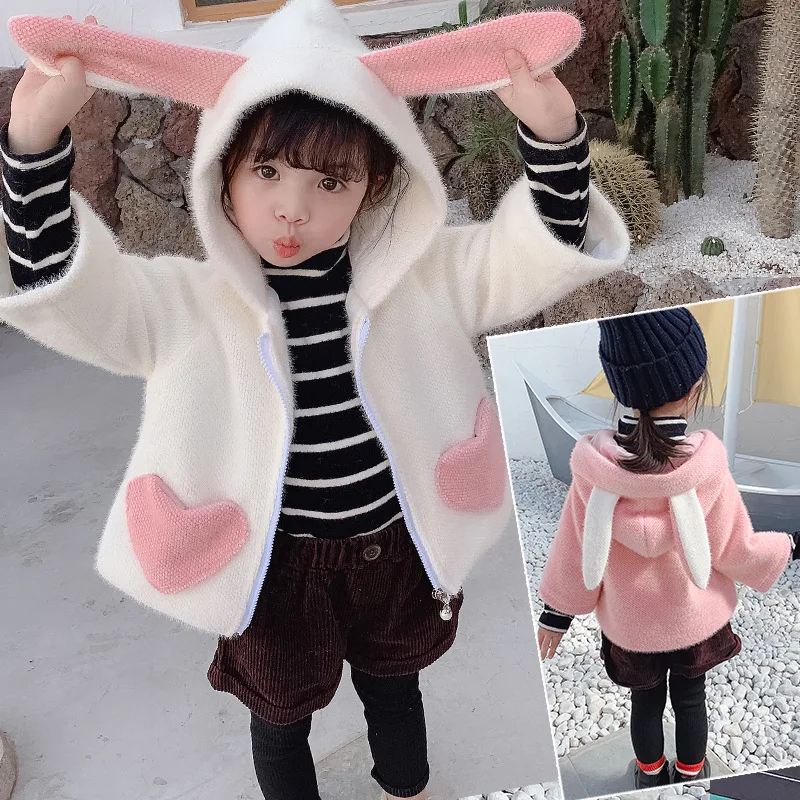 

Girls Clothes 2019 Spring and Autumn Blouse Girls Cartoon Jacket Children Korean Version of The Cute Baby Hooded Blouse 2 4 7 Y