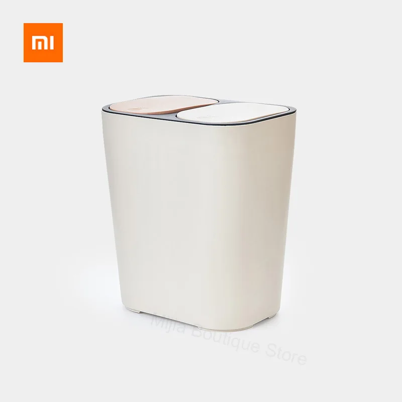 Xiaomi Youpin двойная крышка классификация мусорный бак Офис Гостиная Ванная комната