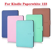Чехол для Funda Kindle Paperwhite 1 2 3 2015 2017 5th 6th 7th Generation DP75SDI, умный чехол из полиуретана, Сверхтонкий чехол с функцией автоматического пробуждения и сн...