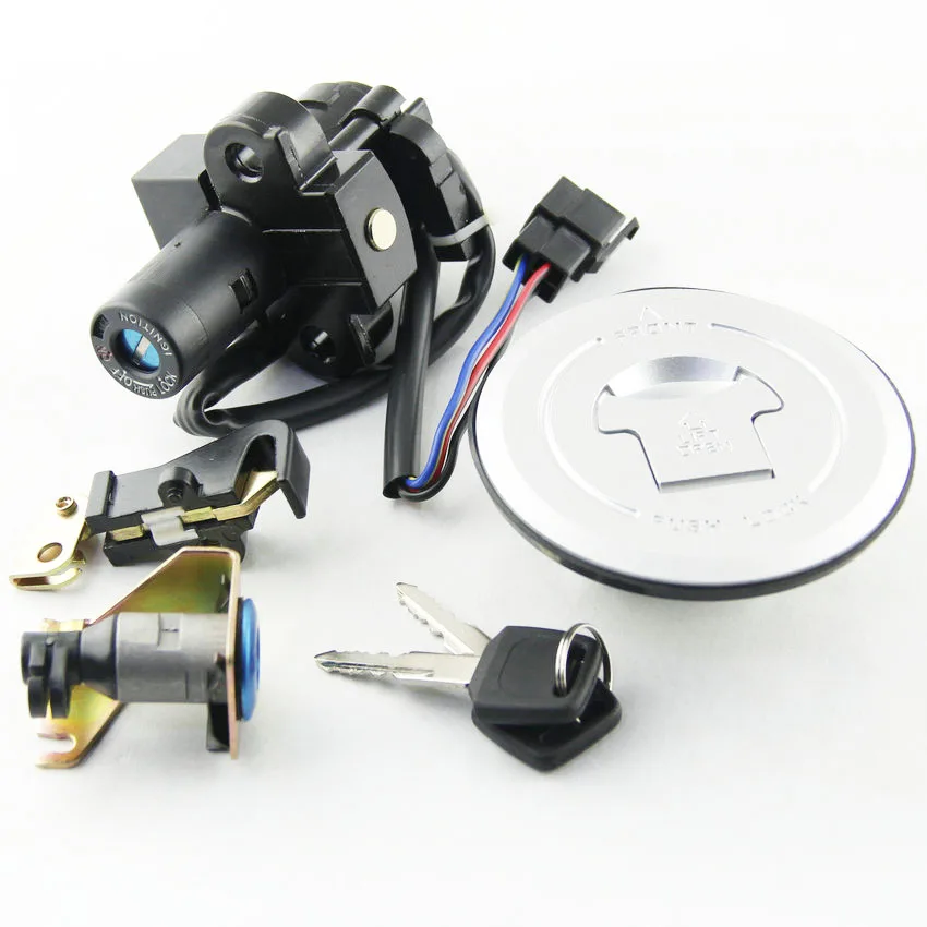

Motorcycle Ignition Switch Fuel Gas Tank Cap Cover Seat Lock Key Set Kit For Honda XRV750 Africa Twin 1993-2000 35100-MY1-007