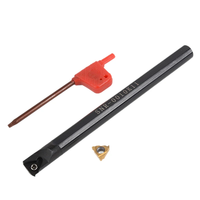 1pc Snr0010k11 Internal Tool Boring Holder+ Wrench+ 11ir A60 Carbide Insert For Lathe Threading Turning Tool