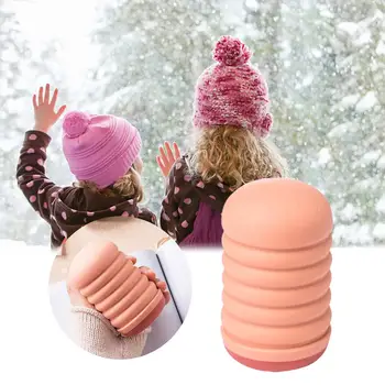 

Silicone Hot Water Bag With Knit Cover 170ml Microwave Heating Hot Water Bottle Winter Heater Hand Warmer