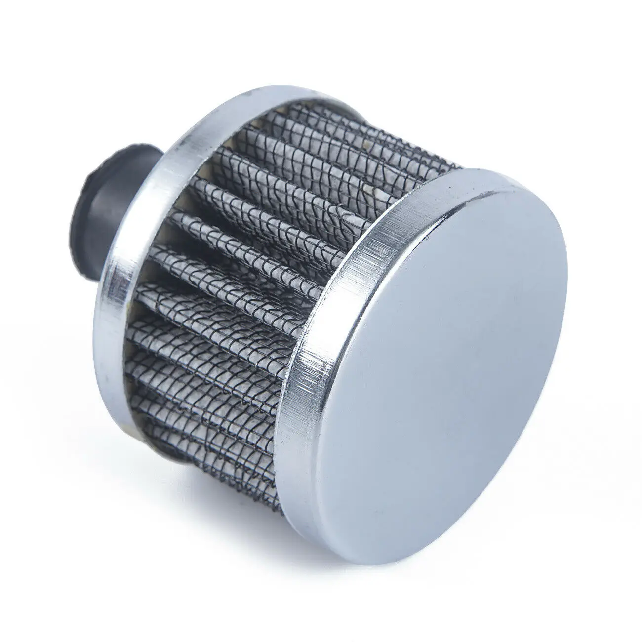 4 X Cold Air Filter Crankcase Breather Turbo Fan 60mm Mini Gray For Car