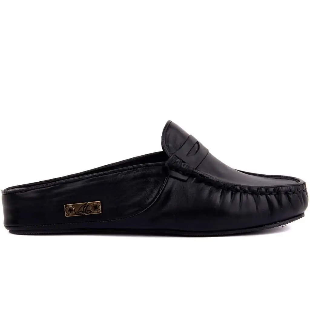 

Sail-Lakers Black Leather Women 'S Outdoor Slipper