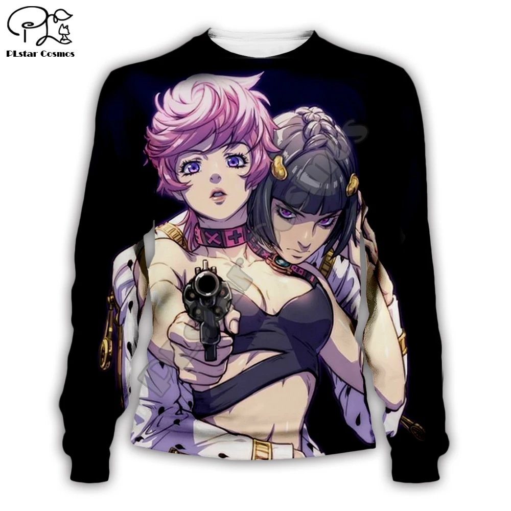 Новинка JoJo Необычные Приключения для мужчин аниме 3D Принт толстовки Толстовка Унисекс Рубашки для женщин модная новинка забавная куртка топ JOJO002 - Цвет: Sweatshirt