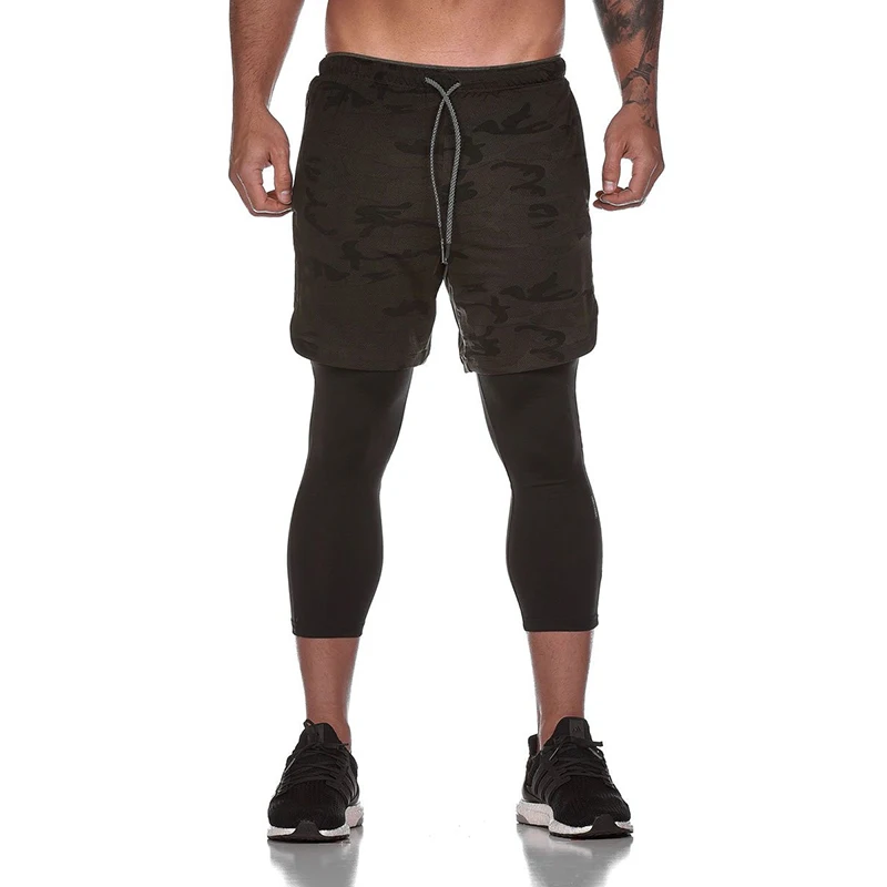 Versatile 2 in 1 men's fitness pants for workout and running11