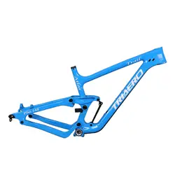 Углеродное волокно горный велосипед с полной подвеской 27,5 er Plus 200*51 мм задний амортизатор с Синяя картина