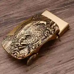 Belt Buckle Alloy Buckle New Belt Buckles Men Automatic Ratchet Buckle Suitable For 3.3-3.6cm Belt