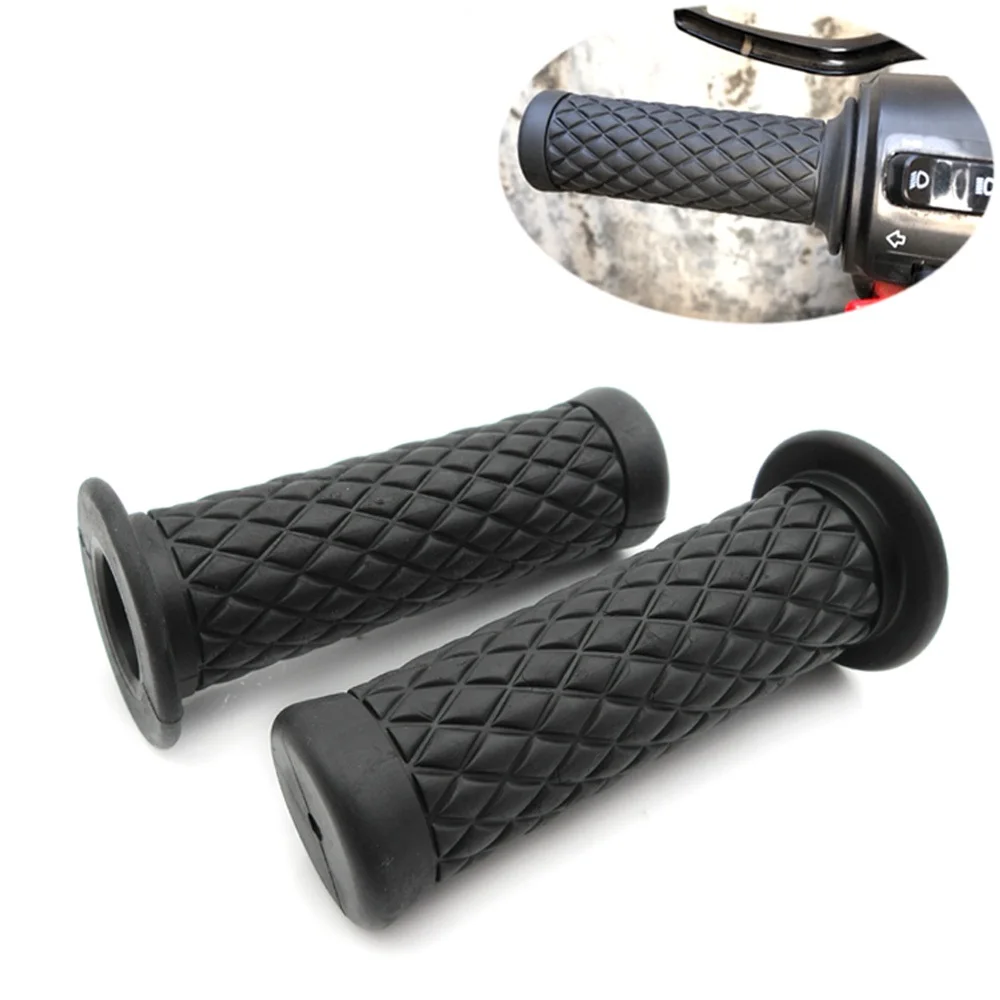 6 видов цветов 22/24 мм Винтаж резиновые ручки для мотоцикла Handbear рукоятка Подходит для Honda Yamaha Harley Kawasaki квадроцикл Suzuki Ducati