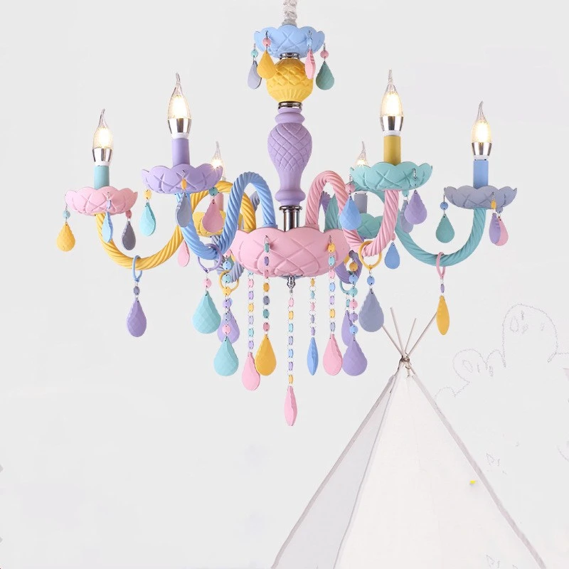 Plafonnier Au Design Moderne En Cristal Macaron Colore Luminaire Decoratif De Plafond Ideal Pour Une Chambre D Enfant Ou Une Chambre De Bebe Ou Une Fille Aliexpress