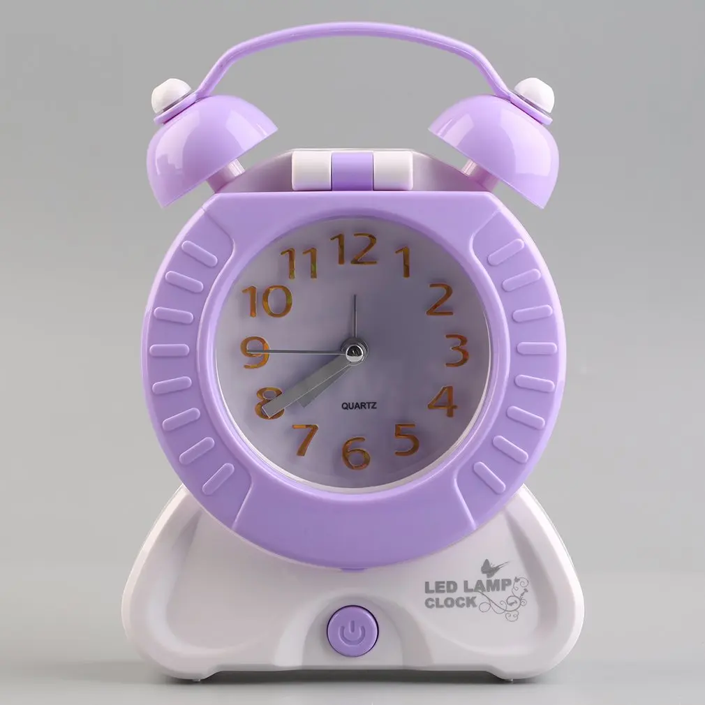Превосходное качество,, 2 в 1, многофункциональный домашний прикроватный стол, ночник, светильник, указка, стильные часы