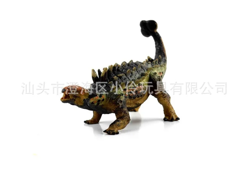 Модель динозавра Юрского периода модель животного треугольная длинная Mei Ankylosaurus пластмассовый игрушечный динозавр стойло горячая распродажа