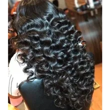 Волнистый парик 360 шнурка человеческих волос парик человеческих волос влажные и волнистые волосы парик синтетические парики для чернокожих Для женщин 250 плотность Средний соотношение