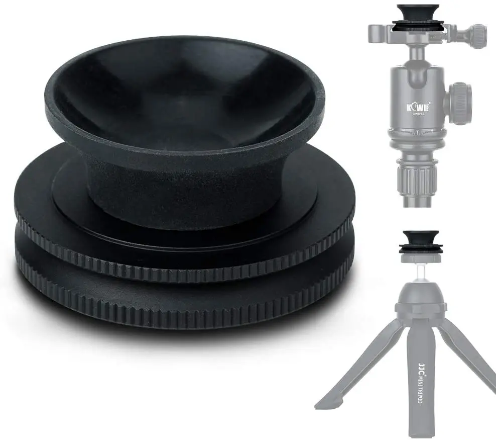 Crystal Lens Ball Stand for 50mm-100mm Diameter Glass Sphere Suction Mount 1/4"-20 Female Thread Arca Swiss Type Plate Design |