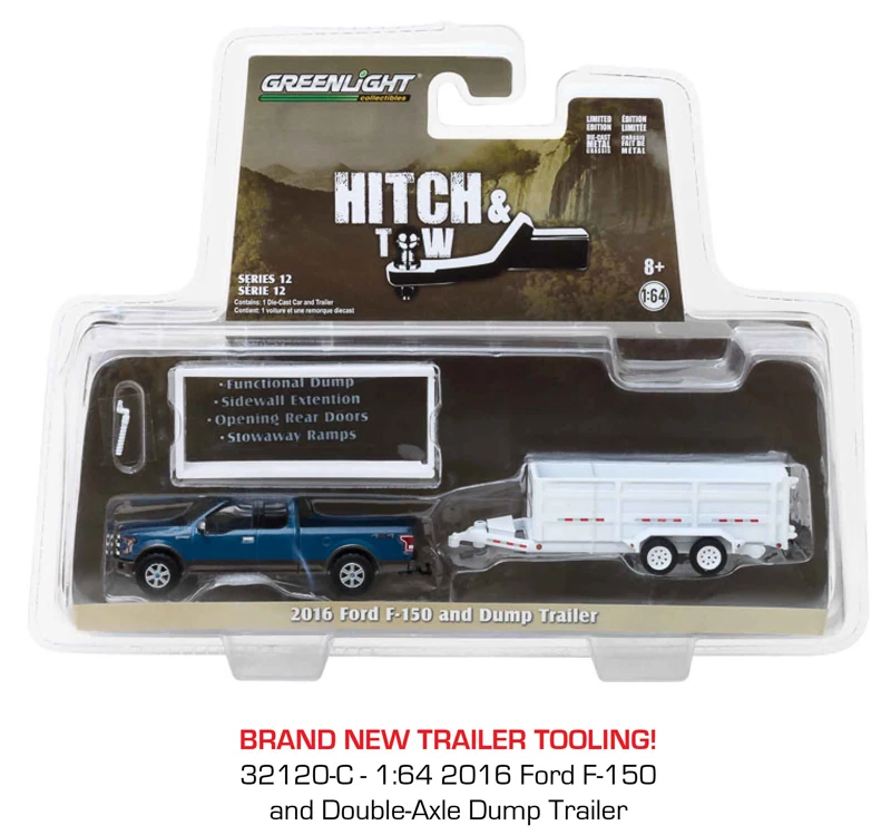 GL 1:64 2016 Ford F-150 и самосвал сплав модель автомобиля литые под давлением
