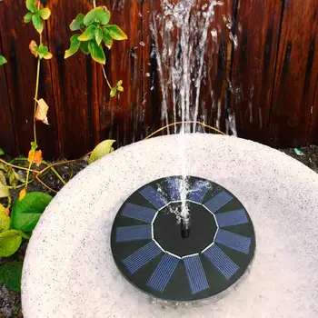 

Portable Solar Fountain Aquarium 130mm Durable Lotus Leaf Fountain Water Pump Energy Saving Pool Crystal Silicon Board