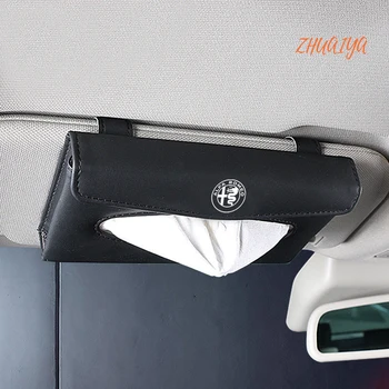 

Automobile Sun Visor Suspension Type Tissue Box Car borne Creative Ceiling Type Napkin Drawer In car tissue FOR ALFA ROMEO