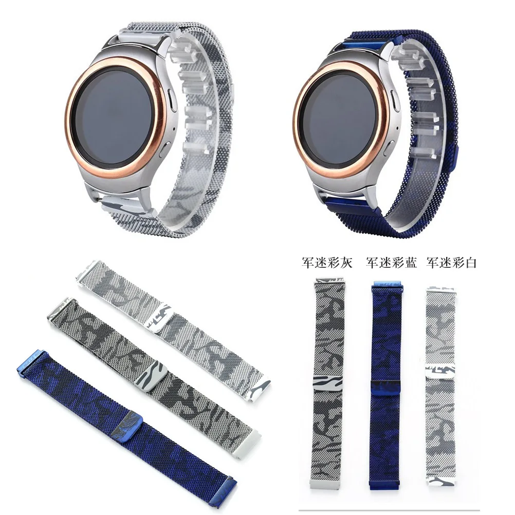 

42mm/46mm Samsung Galaxy Gear Frontier/ Classic 22mm/ 20mm Stianless Steel Band Watch Strap Quick Release Pink for S4 S3 S2